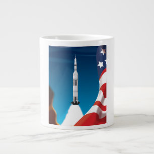 Tasse Géante Illustration de la fusée spatiale Saturn five