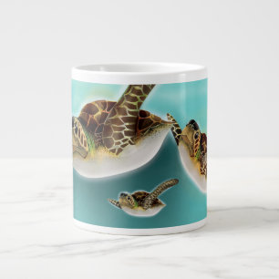 Tasse Géante Illustration de tortues marines