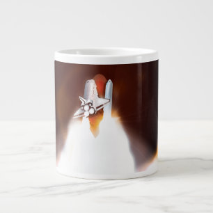Tasse Géante Illustration du lancement de la navette spatiale