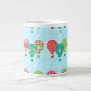 Tasse Géante Illustration du Motif Vintage à ballon à air chaud