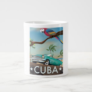 Tasse Géante Impression de voyage vintage à Cuba