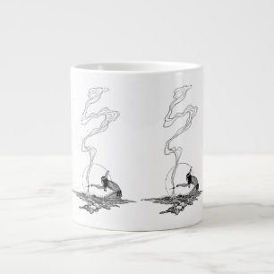 Tasse Géante Indien dans sa solitude par NC Wyeth Vintage Weste