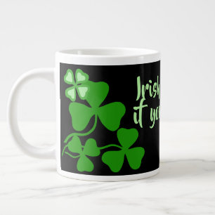 Tasse Géante Irish coffee 19 s'il vous plaît, Irlande trèfle, n