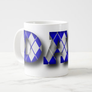 Tasse Géante Jacquard papa bleu et gris