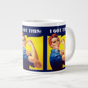 Tasse Géante J'AI OBTENU CETTE Rosie le Riviter Vintage JUMBO M