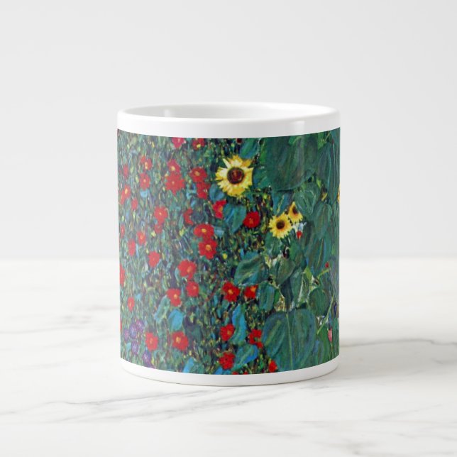 Tasse Géante Jardin agricole avec tournesol par Klimt, Fleurs V (Devant)