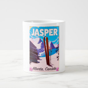 Tasse Géante Jasper Alberta affiche de voyage du Canada