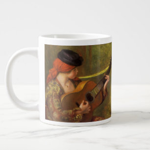 Tasse Géante Jeune femme espagnole avec une guitare de Pierre R