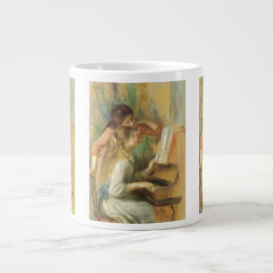 Tasse Géante Jeunes filles au piano par Pierre Renoir