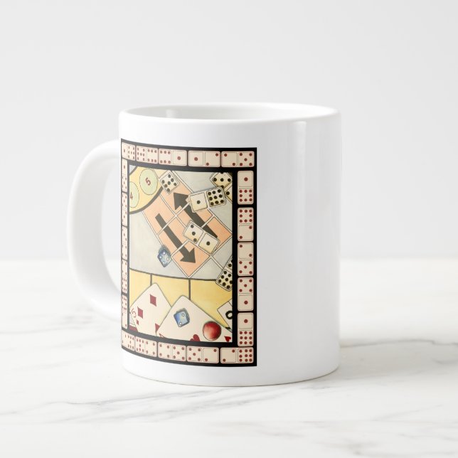 Tasse Géante Jumbled Assortiment of Games of Chance (Devant gauche)