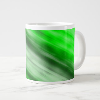 Tasse Géante Jumbo Mug, art abstrait, vert.