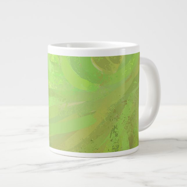 Tasse Géante Kiwi Bash Green Swirl (Devant droit)
