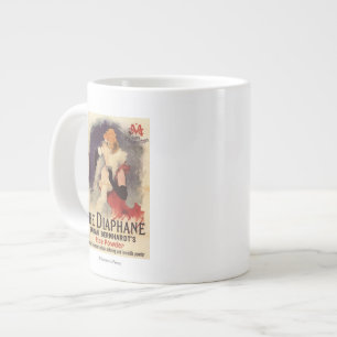 Tasse Géante La Diaphane, femme en train de branler l'affiche F