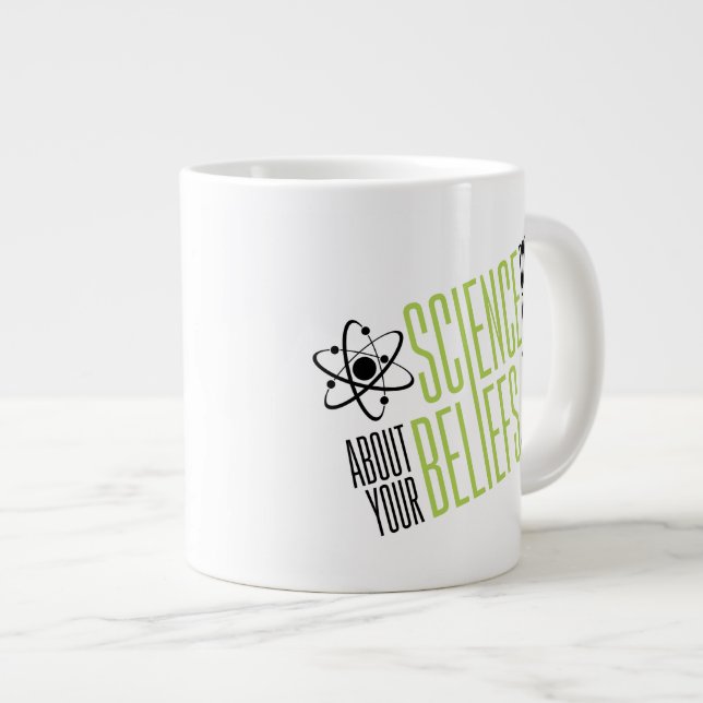 Tasse Géante La science s'en fiche (Devant droit)
