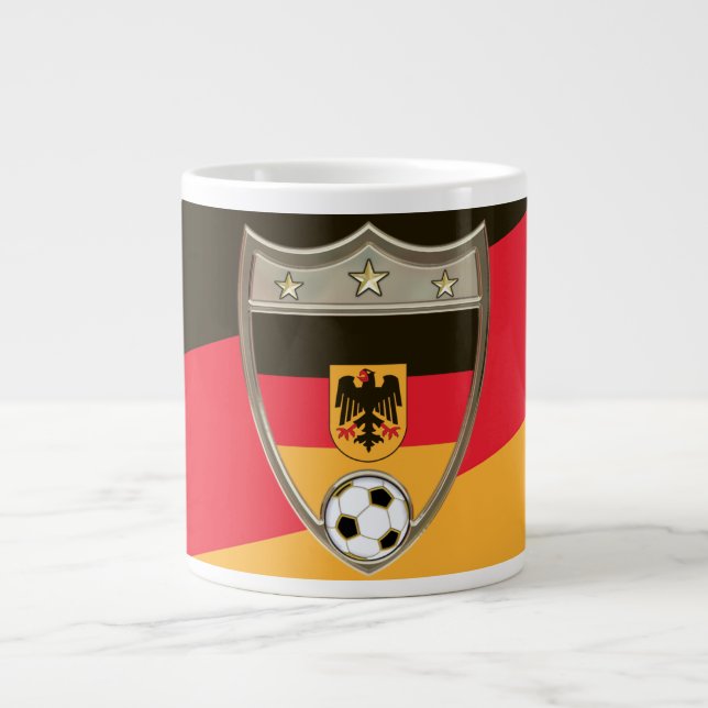 Tasse Géante Le football allemand 20oz. (Devant)