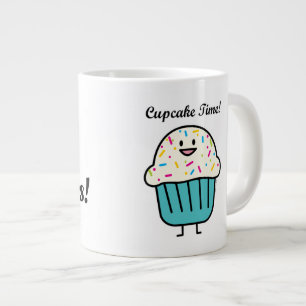 Tasse Géante Le temps de petit gâteau avec arrose le fondant