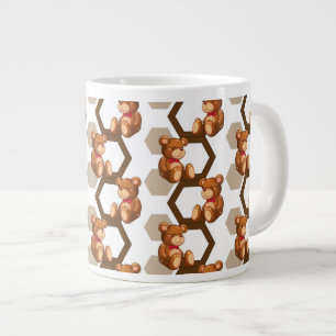 Tasse Géante l'illustration d'une rangée de nounours concernen