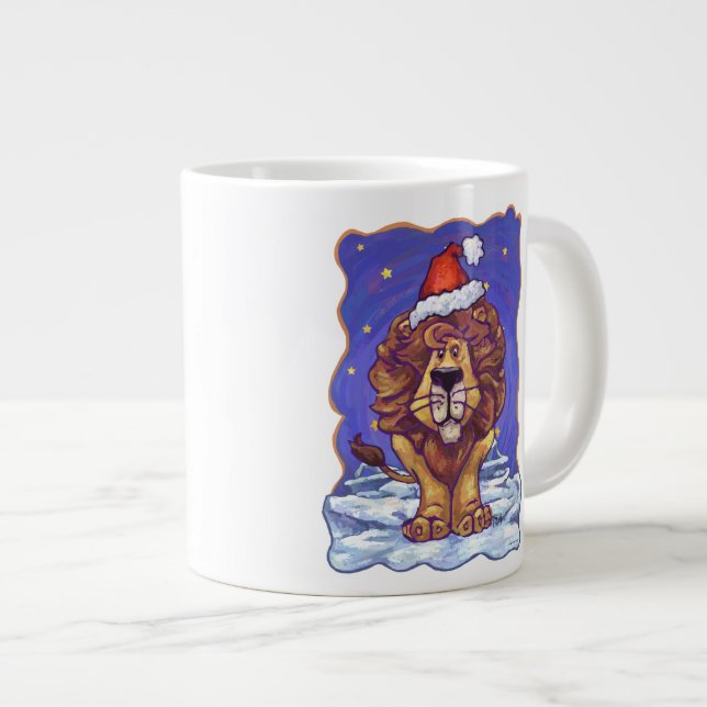 Tasse Géante Lion de Noël (Devant droit)