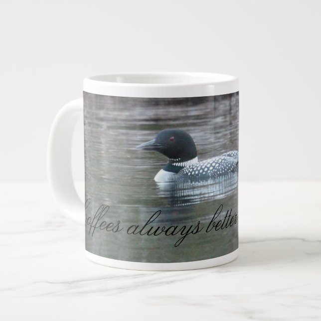 Tasse Géante Loon Cottage Inspiré (Devant gauche)
