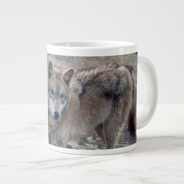 Tasse Géante loup gris-14 (Devant droit)