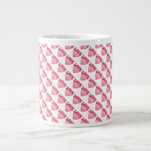 Tasse Géante Love Heart Motif