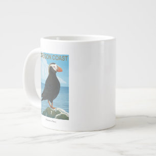 Tasse Géante Macareux tufté de côte de l'Orégon