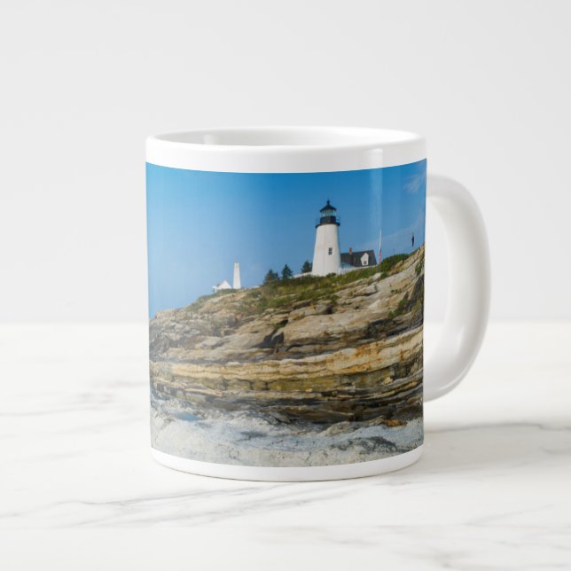 Tasse Géante Maine, Pemaquid Point, phare de Pemaquid Point (Devant droit)