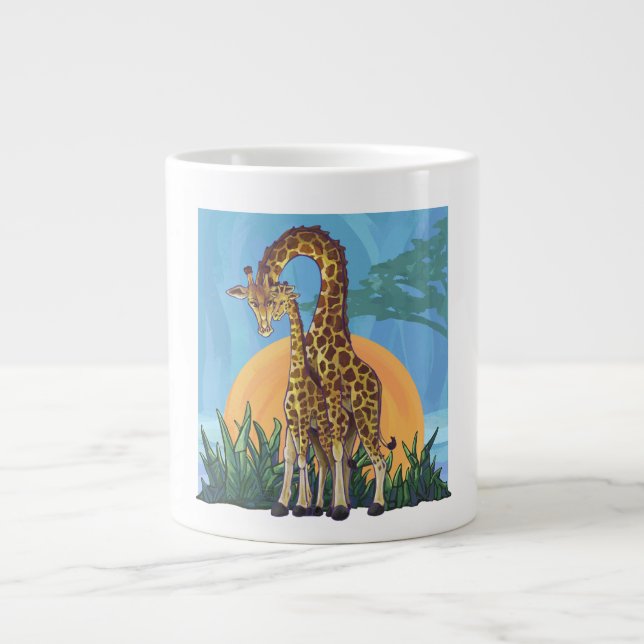 Tasse Géante Maman girafe et bébé (Devant)