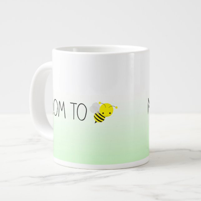 Tasse Géante Maman va être, Bumblebebe vert/Jaune (Devant gauche)