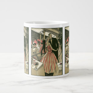 Tasse Géante Mariage Art Déco Vintage, Première Danse des Jeune