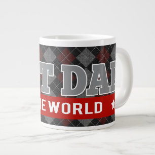 Tasse Géante Meilleur papa sur le Jacquard mondial