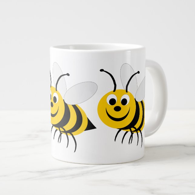 Tasse Géante Miel Bee Design (Devant droit)