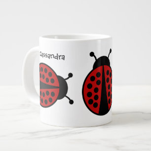 Tasse Géante Mignonne femme bugs tout autour