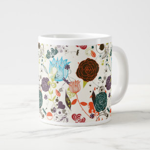 Tasse Géante Modèle floral rétro 2