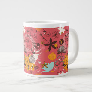 Tasse Géante Modèle floral rétro 7