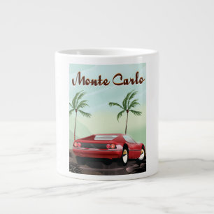 Tasse Géante Monte Carlo affiche de voyage en voiture