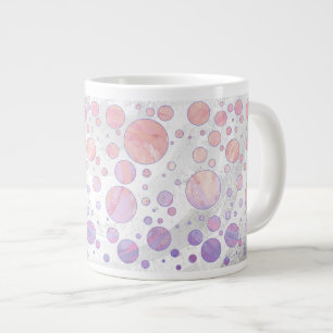 Tasse Géante Motif à points rose clair