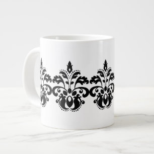 Tasse Géante Motif antique victorien damassé