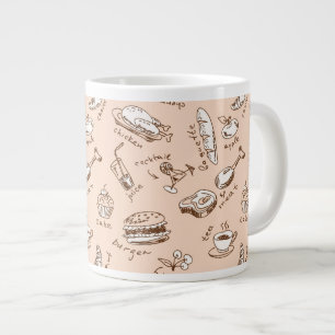Tasse Géante Motif avec nourriture