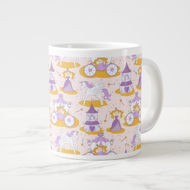 Tasse Géante motif avec une princesse (Devant droit)