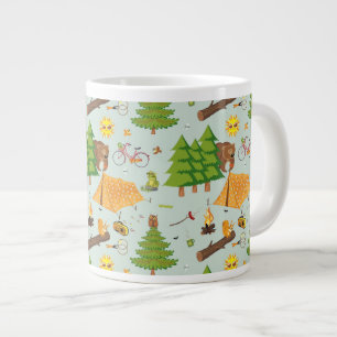 Tasse Géante Motif de camping