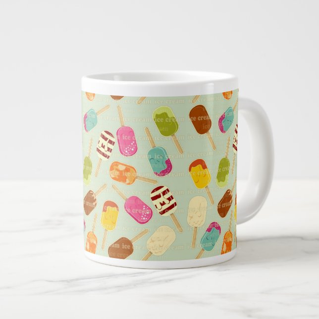 Tasse Géante Motif de crème glacée (Devant droit)