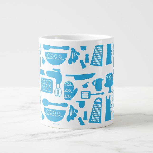 Tasse Géante Motif de cuisine Kitschy (Devant)