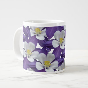 Tasse Géante Motif de fleurs Columbine