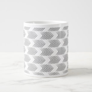 Tasse Géante Motif de la flèche de la tribu gris