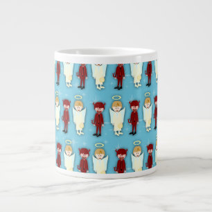 Tasse Géante Motif de l'Ange contre le diable