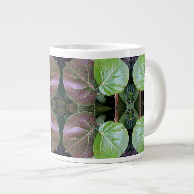 Tasse Géante Motif de raisins marins (Devant droit)