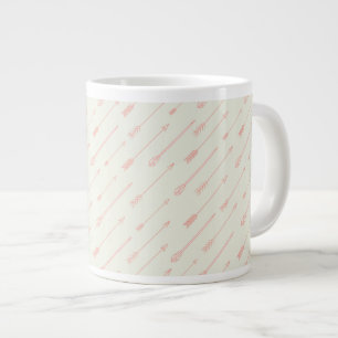 Tasse Géante Motif des flèches encadrées de corail