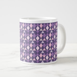 Tasse Géante Motif géométrique de l'arabe mauve