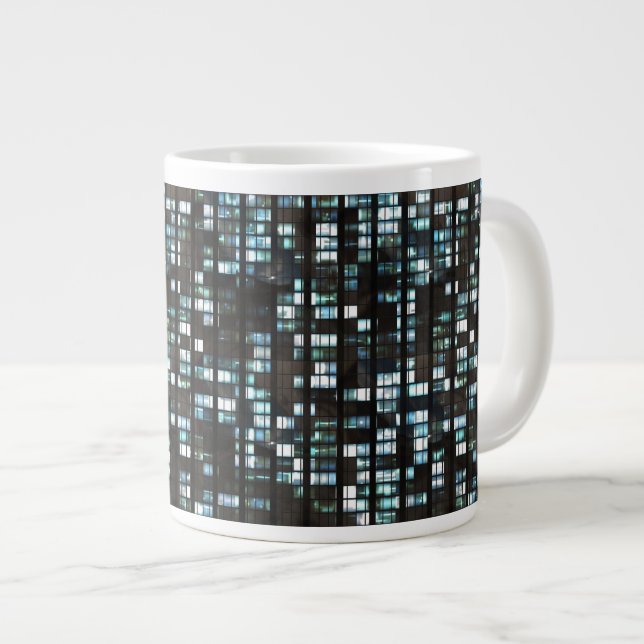 Tasse Géante Motif lumineux de fenêtres (Devant droit)